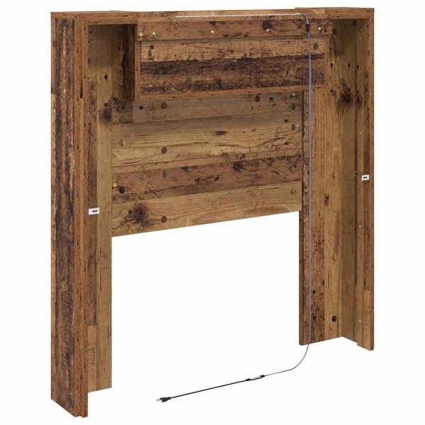 Облегалка за глава с рафт Старо дърво 100 x 15 x 103,5 см