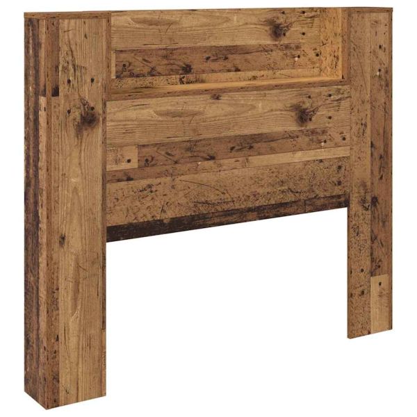 Облегалка за глава с рафт Старо дърво 120 x 15 x 103,5 см