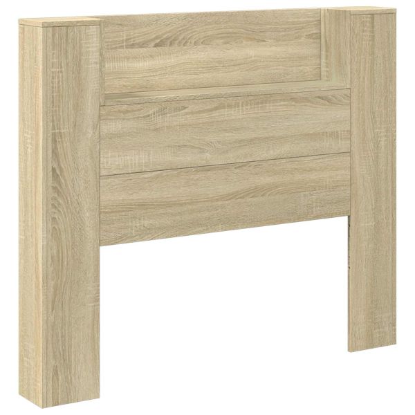 Облегалка за глава с рафт Сонома дъб 120 x 16,5 x 103,5 cm