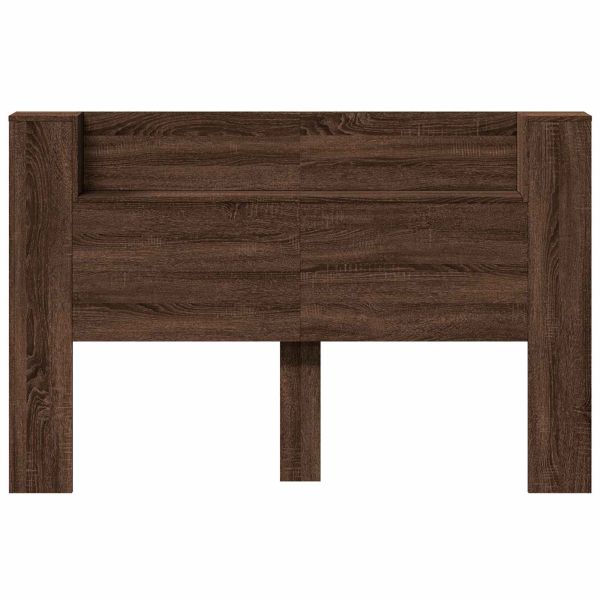 Облегалка за глава с рафт Кафяв дъб 160 x 16,5 x 103,5 cm