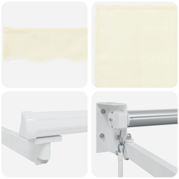 Ръчен сгъваем навес Крем 3 x 2 m Полиестер с PU покритие