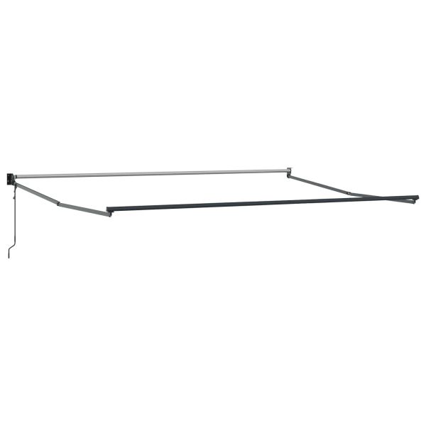 Електрически разтегателен навес Кафяво 4 x 2 m