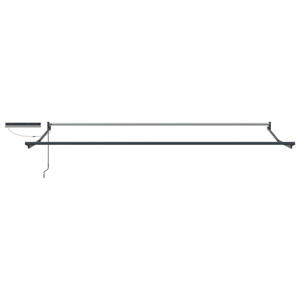 Електрически разтегателен навес Антрацит и бяло 4,5 × 3 m