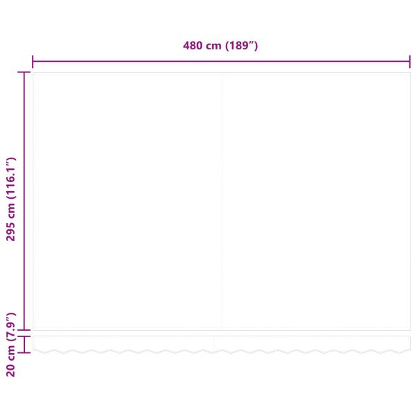 Електрически разтегателен навес Бяло и антрацит 5 x 3 m