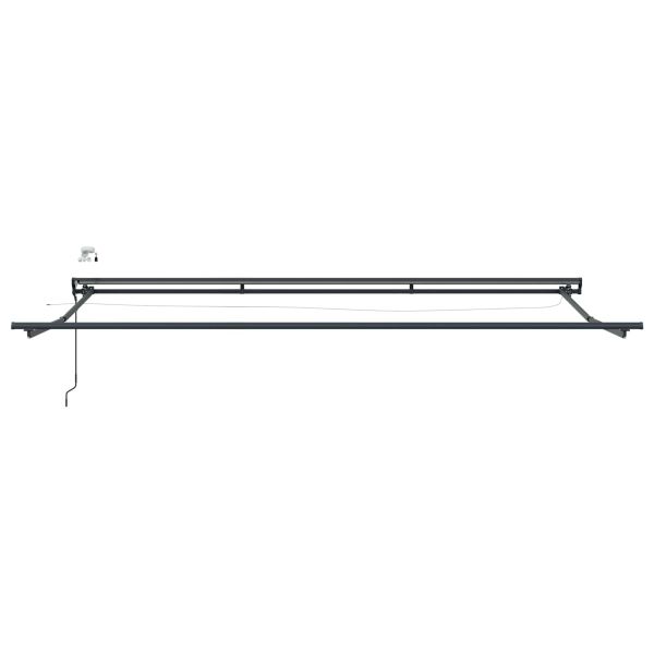 Електрически разтегателен навес Бял 4,5 × 3,5 m