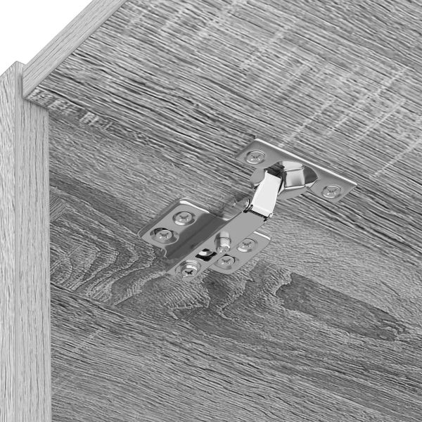 Шкаф за пералня Сив Сонома 67,5 x 68 x 200 см Инженерно дърво