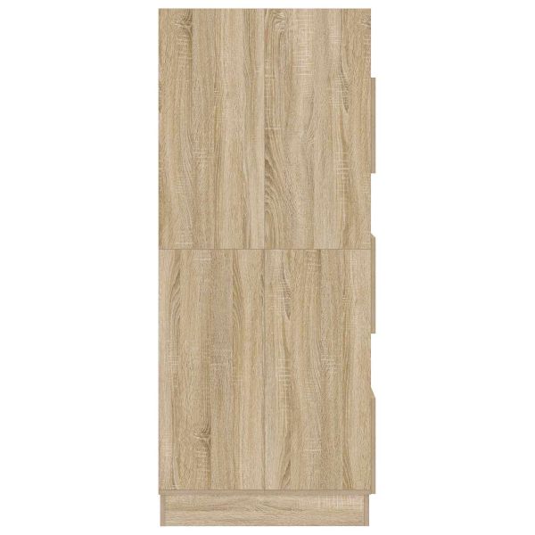 Мивка за пране с врата Сонома 50 x 68 x 162 см Инженерно дърво