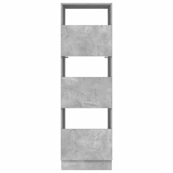 Мивка за пране с врата Бетонно 50 x 68 x 162 см Инженерно дърво