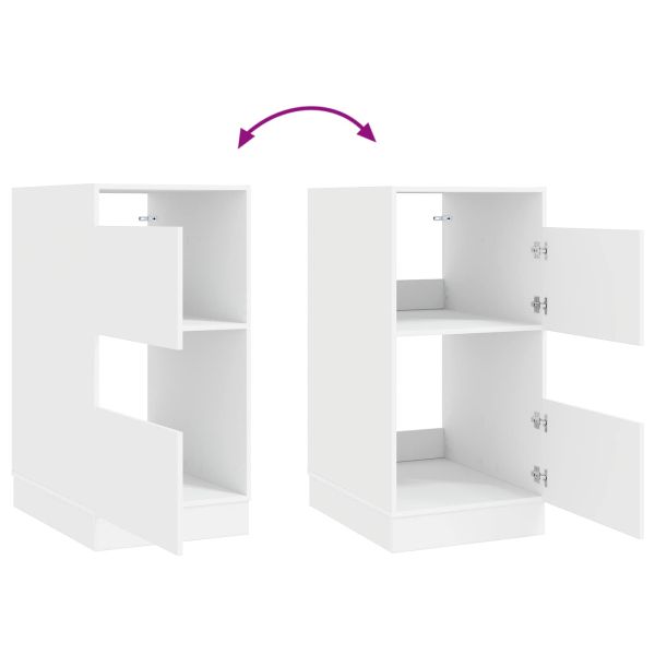 Мивка за пране с врата Бяло 50 x 68 x 102 см Инженерно дърво