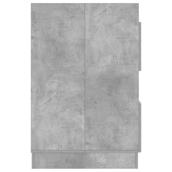 Мивка за пране със съхранение с врата Бетонно Инженерно дърво