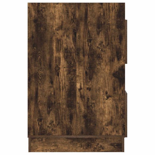 Мивка за пране със съхранение с врата Димян дъб Инженерно дърво