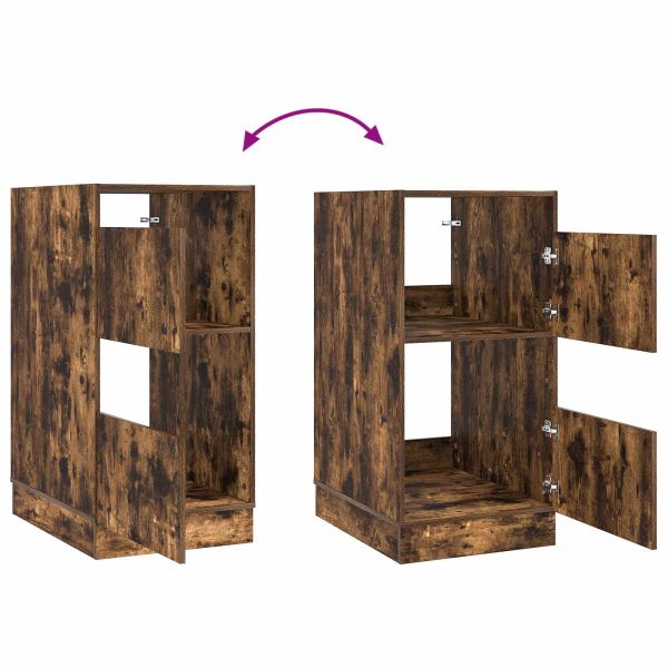 Мивка за пране със съхранение с врата Димян дъб Инженерно дърво