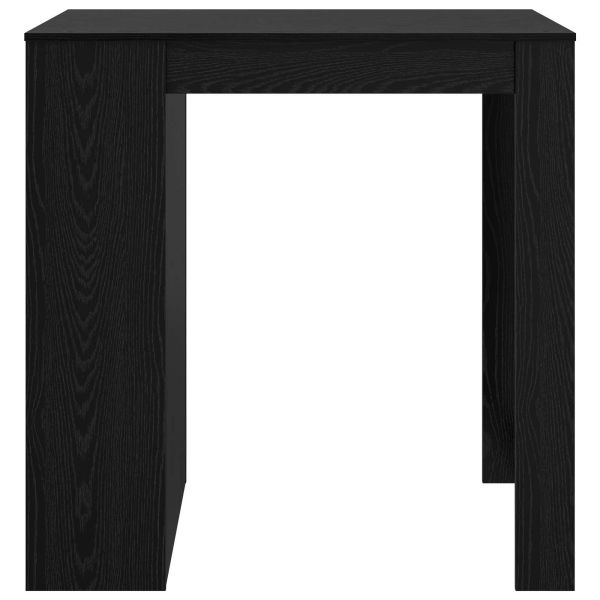 Бар маса с рафт Черния дъб 102 x 70 x 103,5 см Инженерно дърво