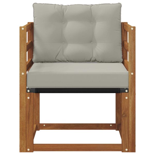 Външен диван Солидно акациево дърво и текстилена