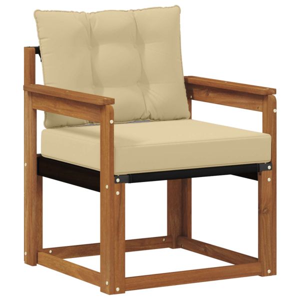 Външен диван Солидно акациево дърво Натурално