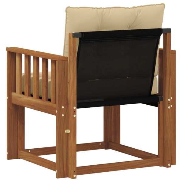 Външен диван Солидно акациево дърво Натурално