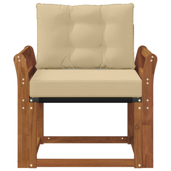 Външен диван Солидно акациево дърво Натурално