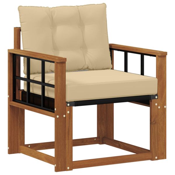 Външен диван Солидно акациево дърво Натурално