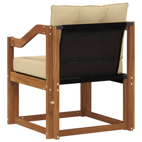 Външен диван Солидно акациево дърво Натурално