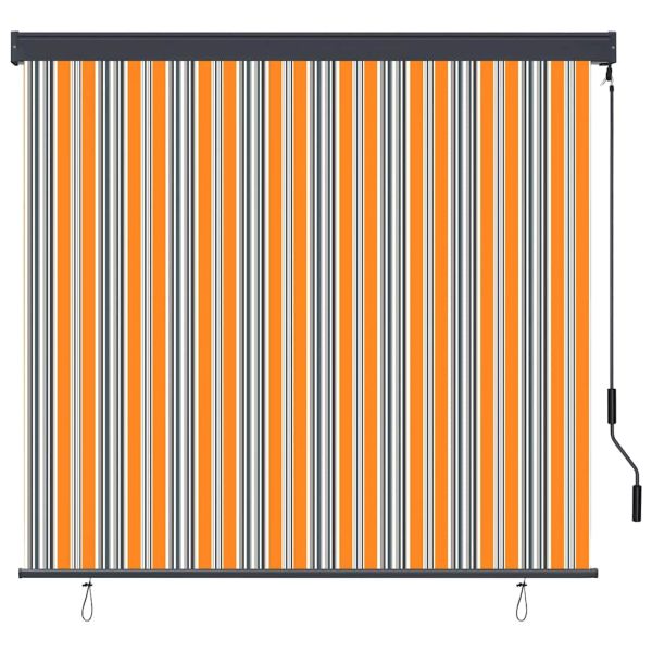 Ролетна щора Жълто и Синьо 180 x 250 cm Текстил и Алуминий