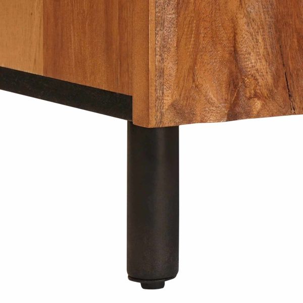 Служебен шкаф с рафт Финал на кафяво акацие 90 x 33 x 75 см