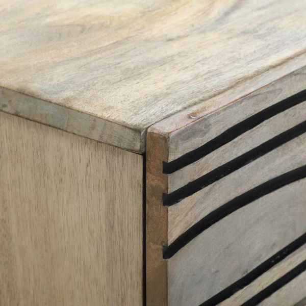 Нощен шкаф Бяло 50 x 33 x 60 см Инженерна дървесина