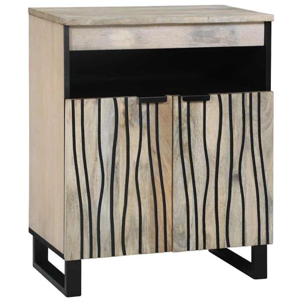 Шкафове и стелажи за съхранение на медии с чекмедже Бял и черен