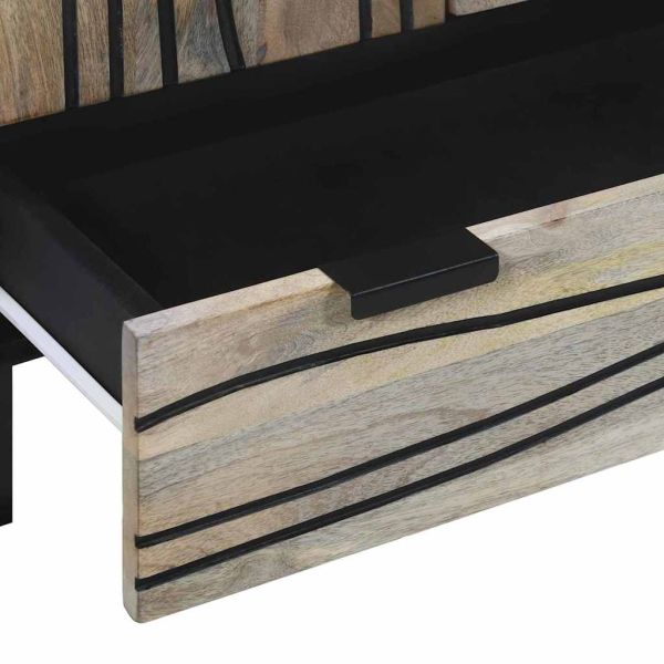 Шкафове и стелажи за съхранение на медии Бял и черен