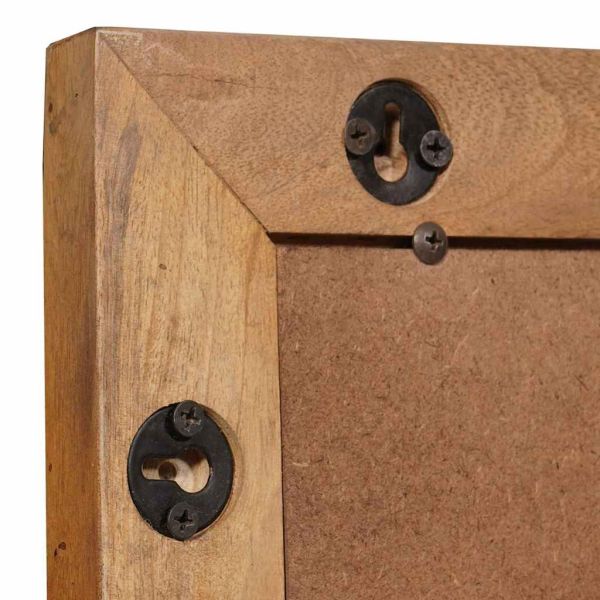 Огледало за баня с огледало Светло кафяво 70 x 50 x 2,5 см