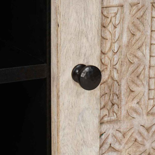 ТВ Единици с рафт с врата Бяло 80 x 33 x 46 см Инженерно дърво