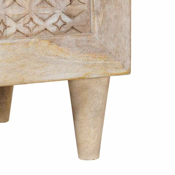 ТВ Единици с рафт с врата Бяло 80 x 33 x 46 см Инженерно дърво