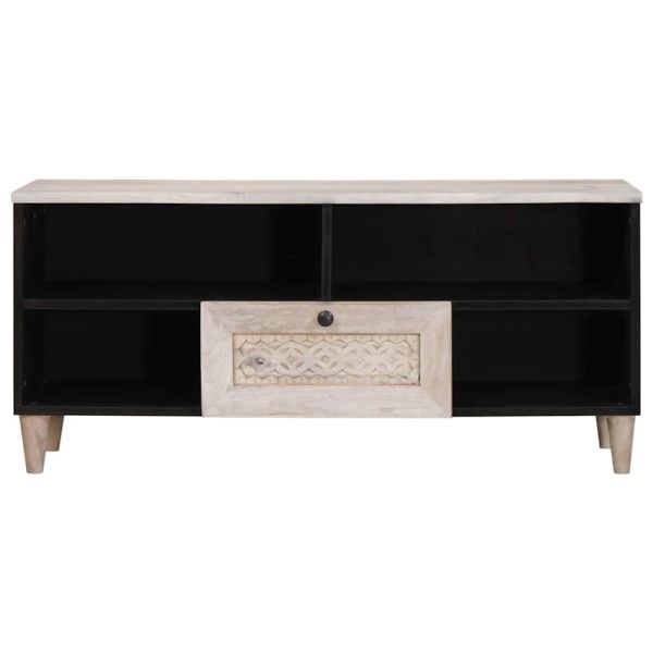 ТВ Единици с чекмедже Бяло 105 x 33 x 46 см Инженерно дърво