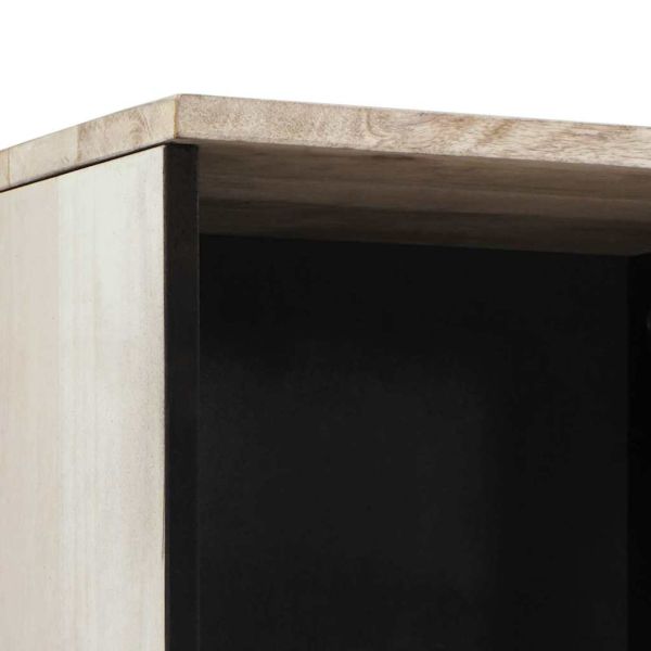 Шкаф за баня с чекмедже Бяло 38 x 33 x 160 см Инженерно дърво