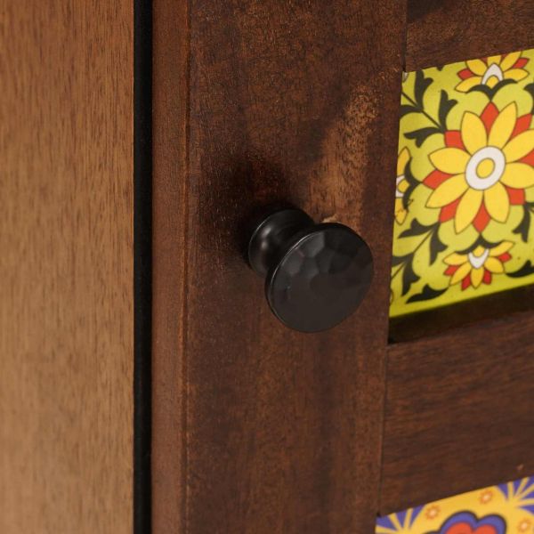 Служебен шкаф Орех 40 x 33 x 75 см Солидно мангово дърво