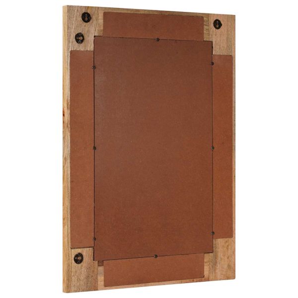 Огледало за баня Естествен 50 x 70 x 3 см Солидно мангово дърво