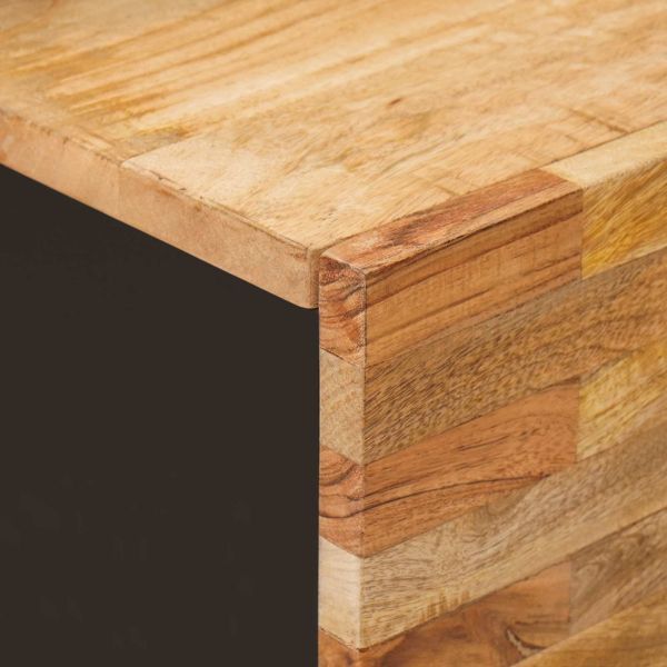 ТВ шкаф Кафяво 105 x 33 x 46 см Солидно мангово дърво