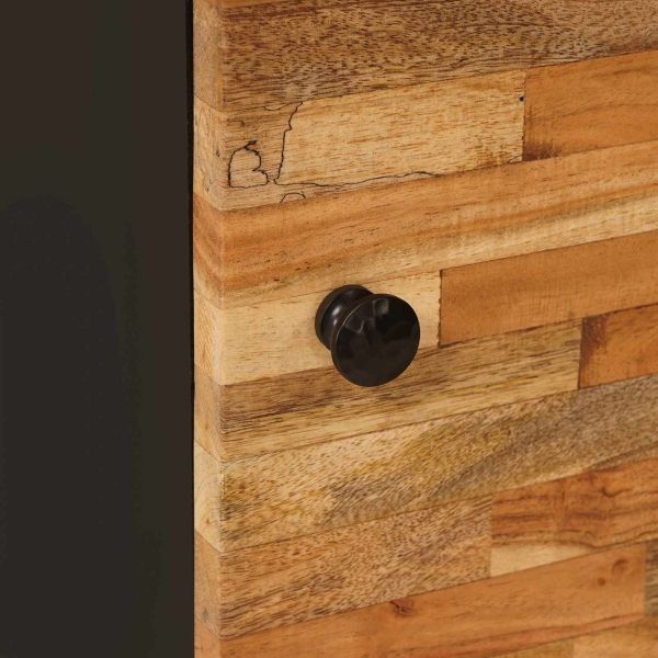 Страничен шкаф Кафяво 40 x 33 x 75 см Солидно мангово дърво