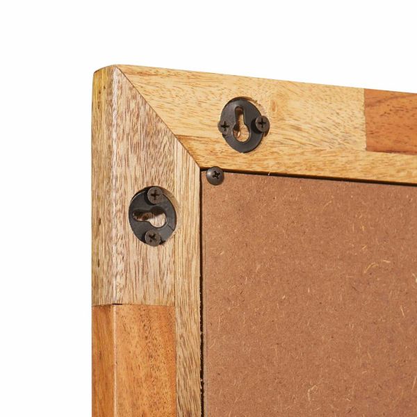 Огледало за баня Дъб 50 x 70 x 2,5 см Солидно мангово дърво