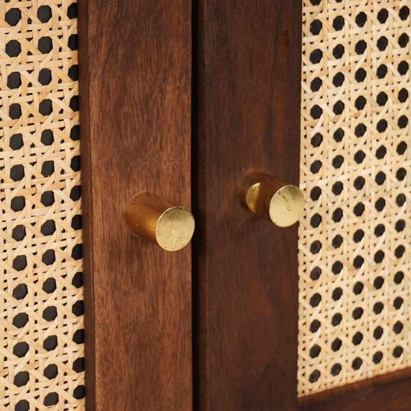 Служебен шкаф Кафяво 60 x 33,5 x 75 см Солидно мангово дърво