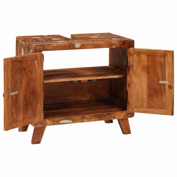 Шкаф за баня с рафт със съхранение с врата