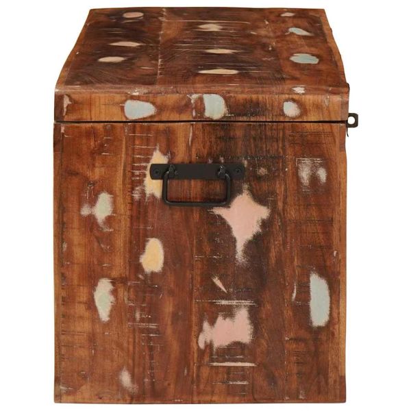 Кутия за съхранение със съхранение Кафяво Солидно мангово дърво