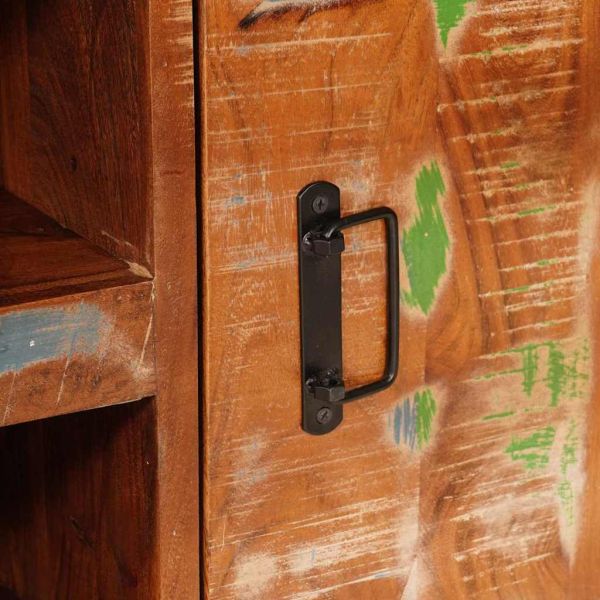 ТВ шкаф Многоцветен 120 x 33 x 50 см регенерирано дърво масив