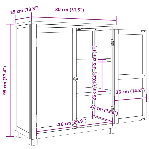 За шкафове със съхранение с врата Кафяво Инженерно дърво