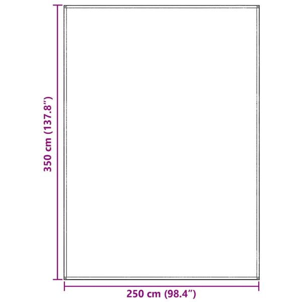 Килим за палатка Синьо и сиво 350 x 250 cm Полиетилен