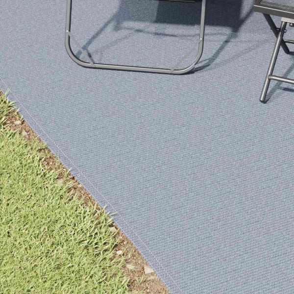 Килим за палатка Синьо и сиво 600 × 300 cm Полиетилен