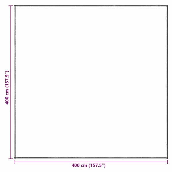 Килим за палатка Синьо и сиво 400 x 400 cm Полиетилен