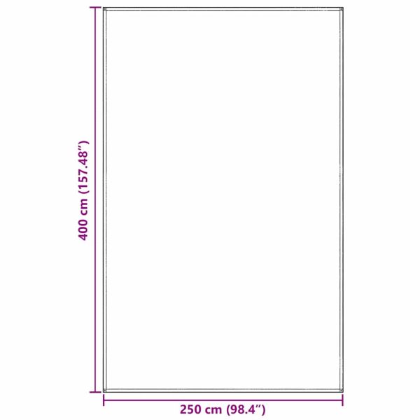 Килим за палатка Светлосиво 400 x 250 cm Полиетилен