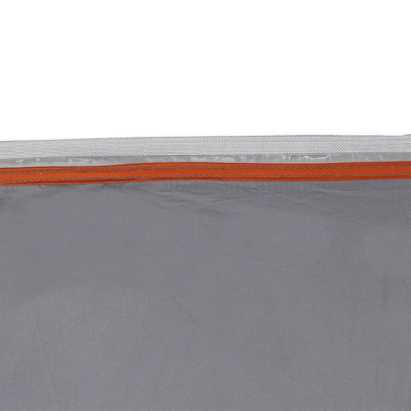 Каравана палатка за 5 души Сив и оранжев 410 x 275 x 245 см