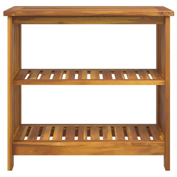 Градинско шкафче с рафт със съхранение Естествен 75 x 35 x 70см