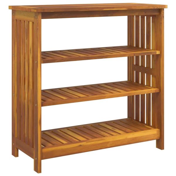 Градинско шкафче с рафт със съхранение Естествен 90 x 40 x 90см